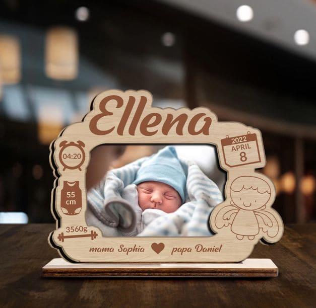 Custom custom baby stat frame
