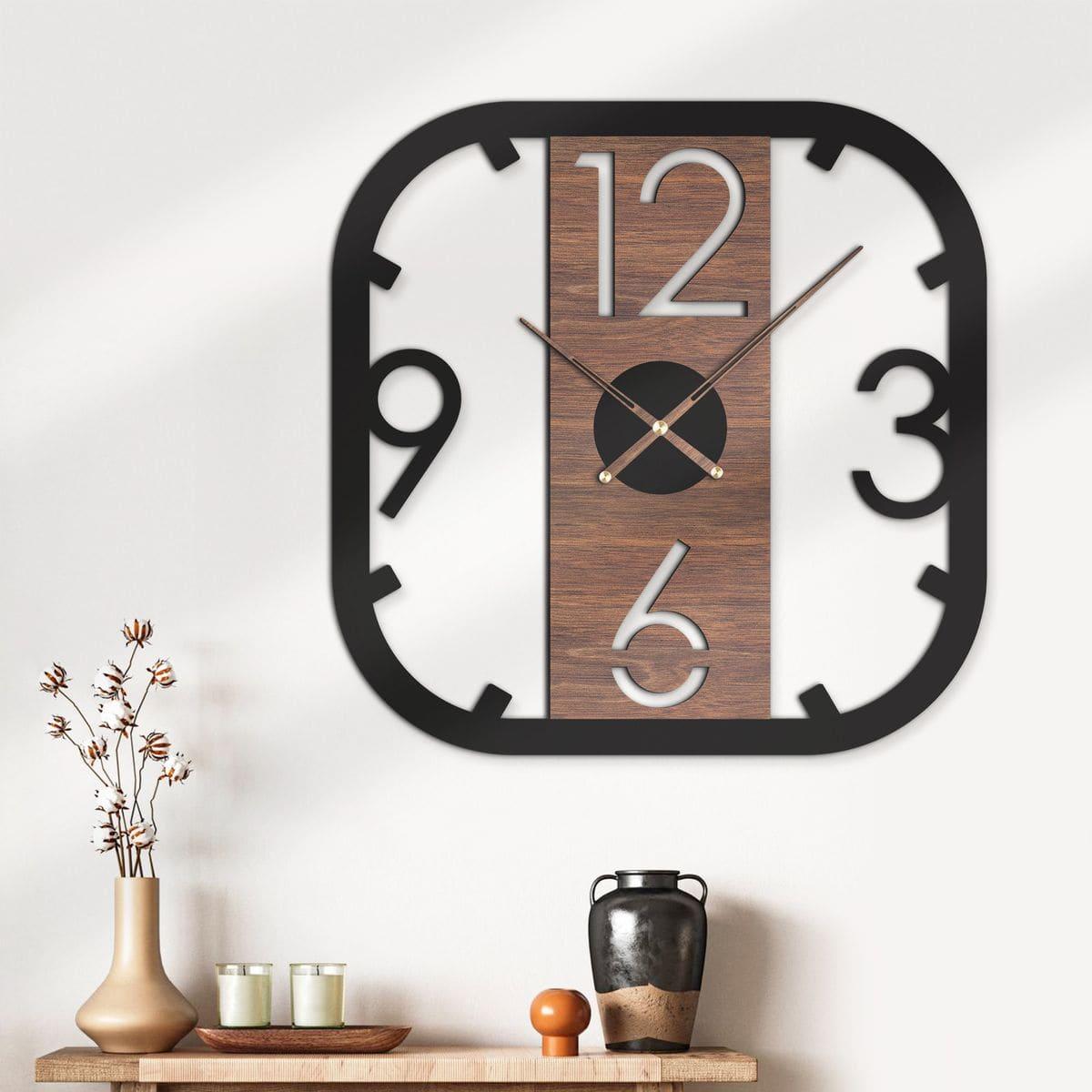Custom modern square clock