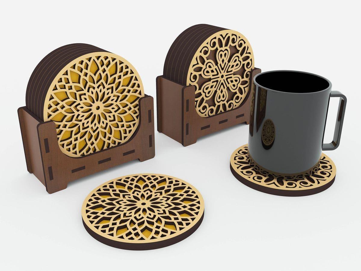 Custom mandala coaster