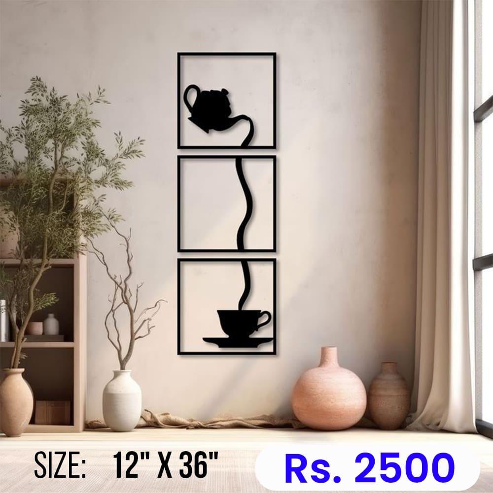 Custom teapot three-panel wall art