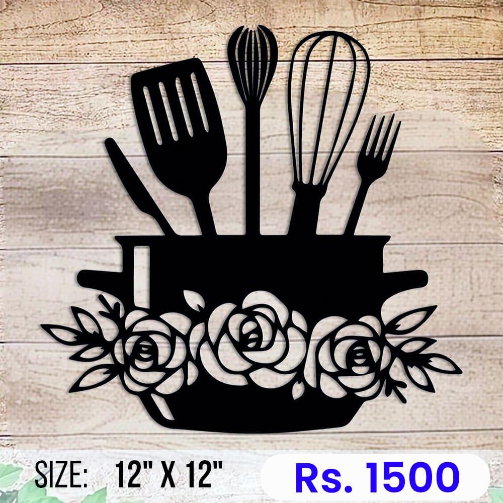 Custom cooking pot floral art