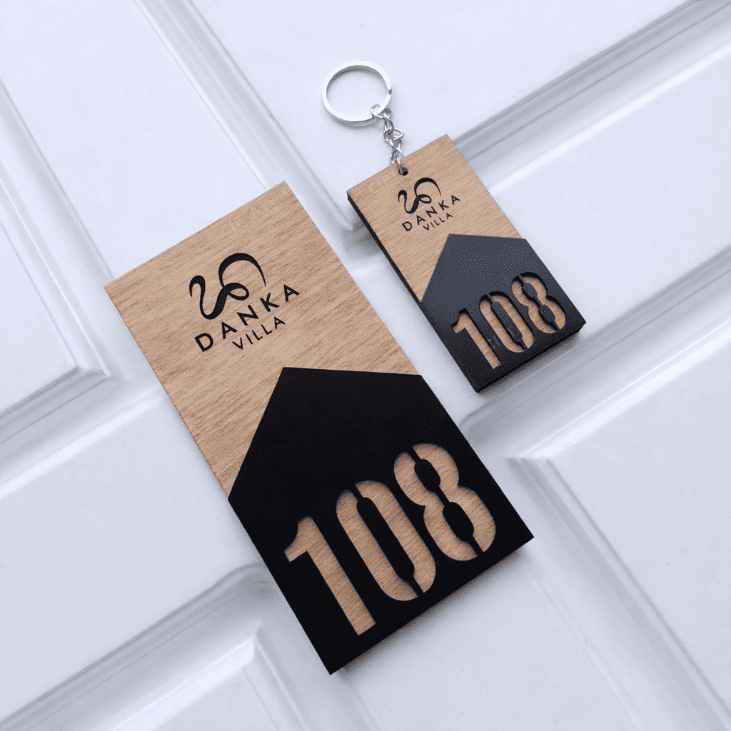 Custom villa keychain