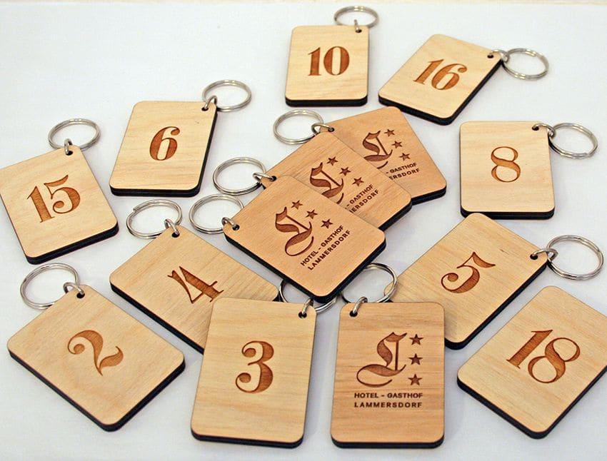 Custom numbered keytag
