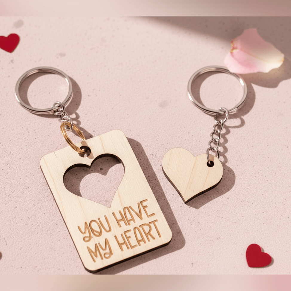 Custom couple keytags