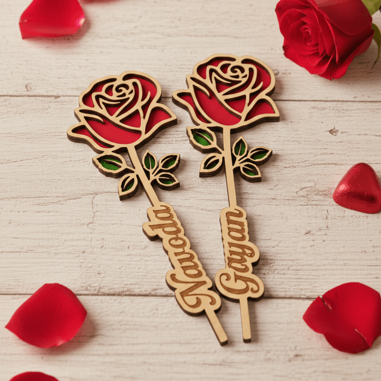 Custom name roses