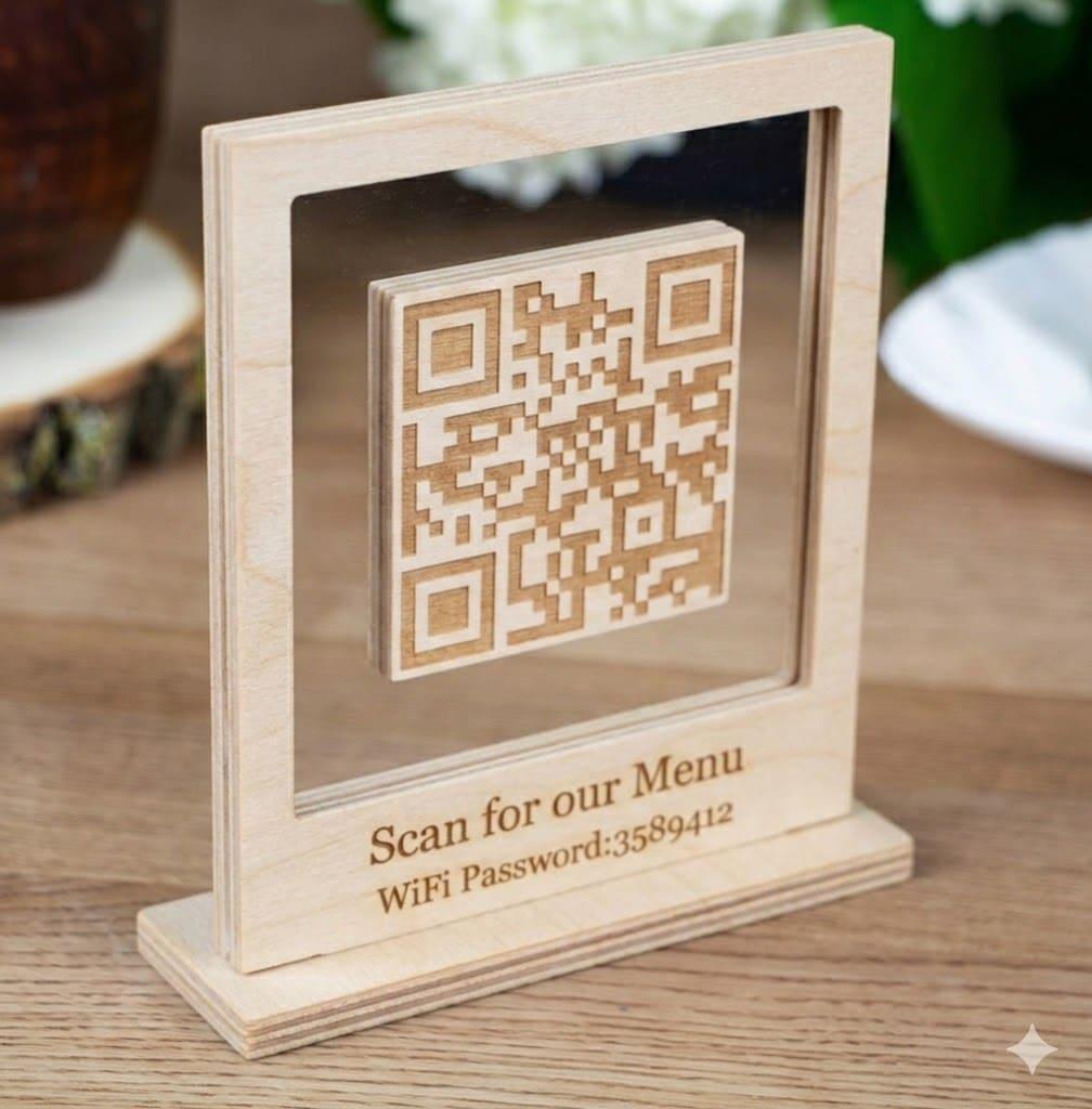 Custom floating qr menu