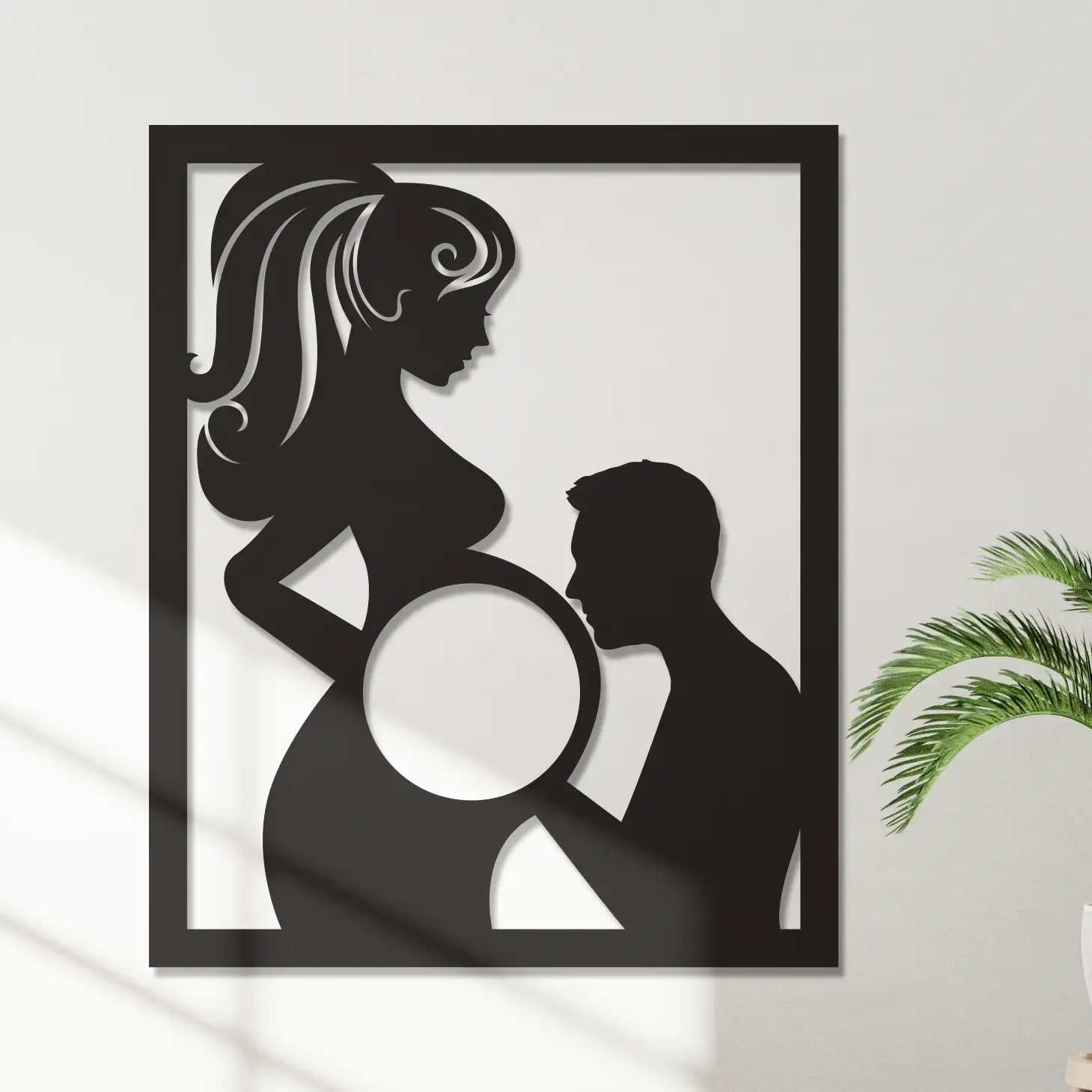Custom wall frame — couple journey
